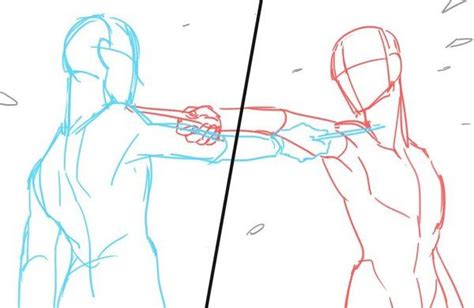 fighting base drawing|two people fighting drawing poses.